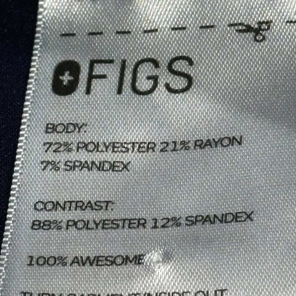 FIGS Axim Straight Leg Scrub Pants Navy Medium M22SW2010 Medical Nurse‎ Hospital